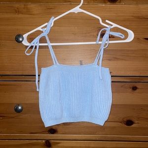 Zaful Light Blue Sweater Top